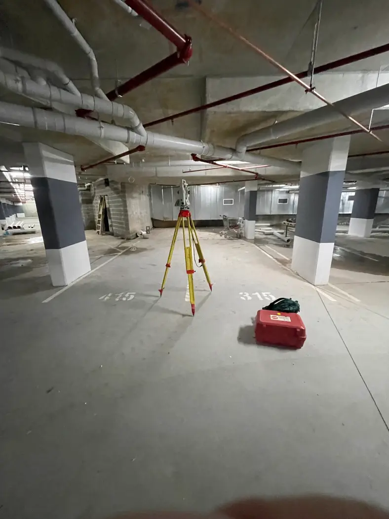 Car park tenancy being measured