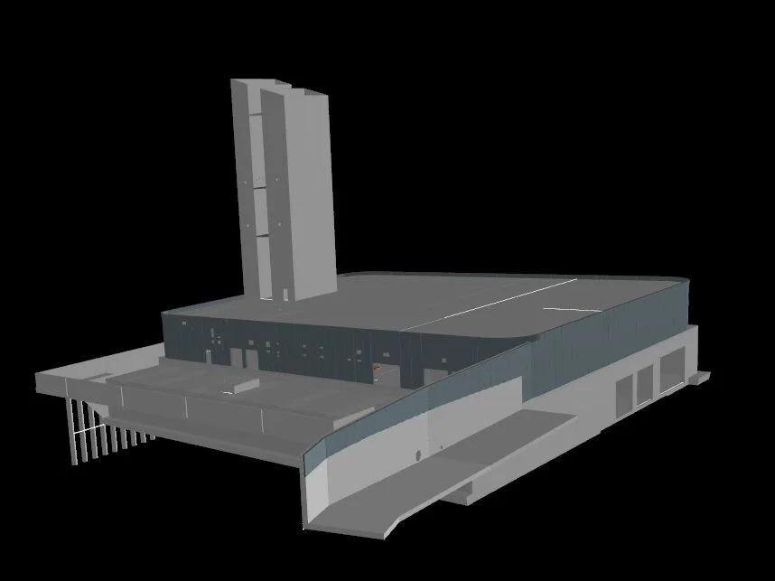 3D structure model built from design data