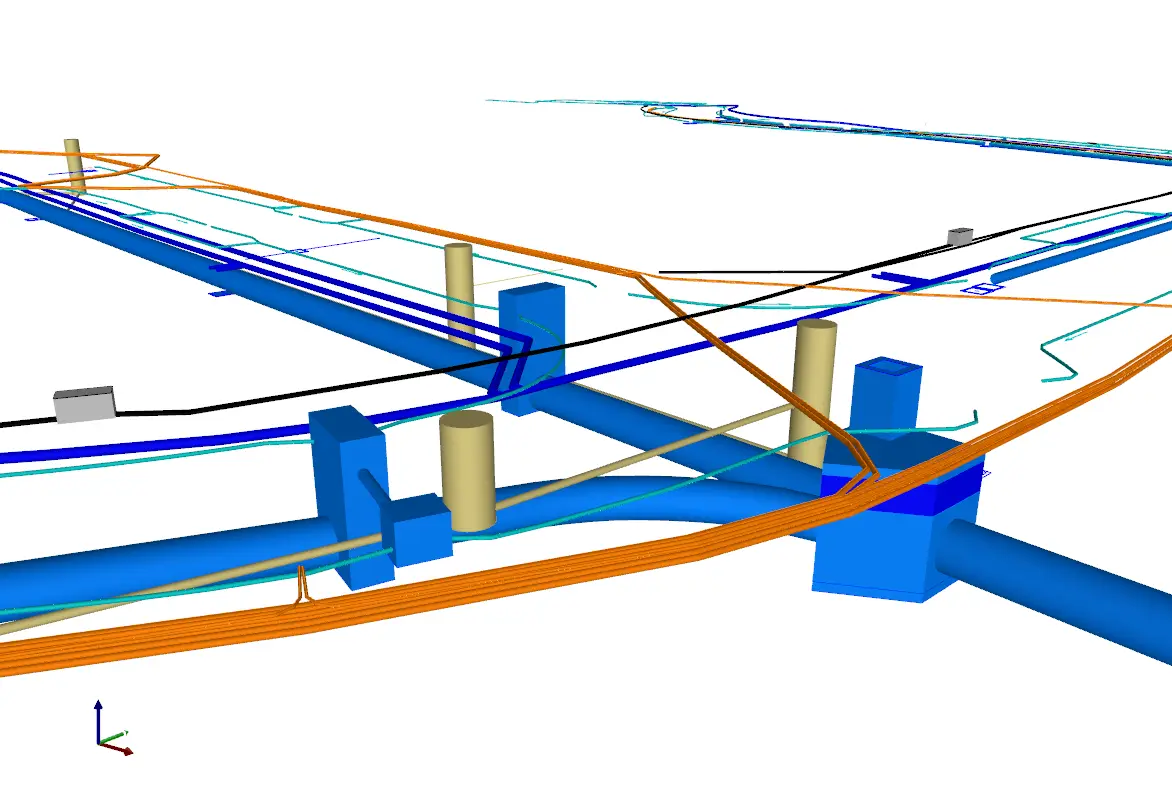 3D model of underground services